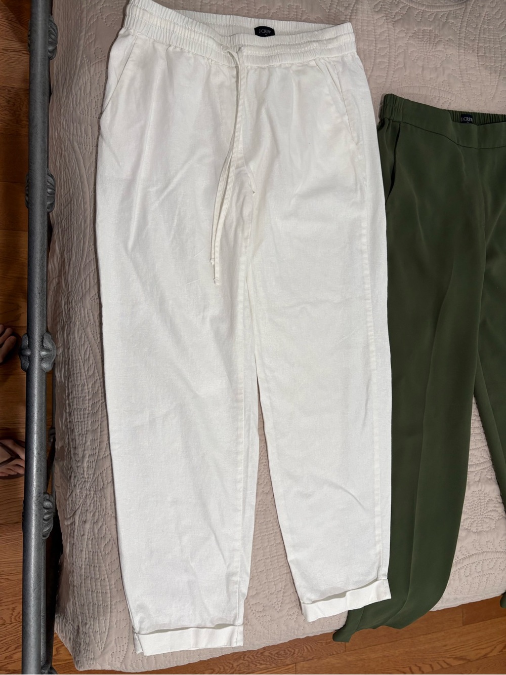 J. Crew Elastic-Waist Linen Pants